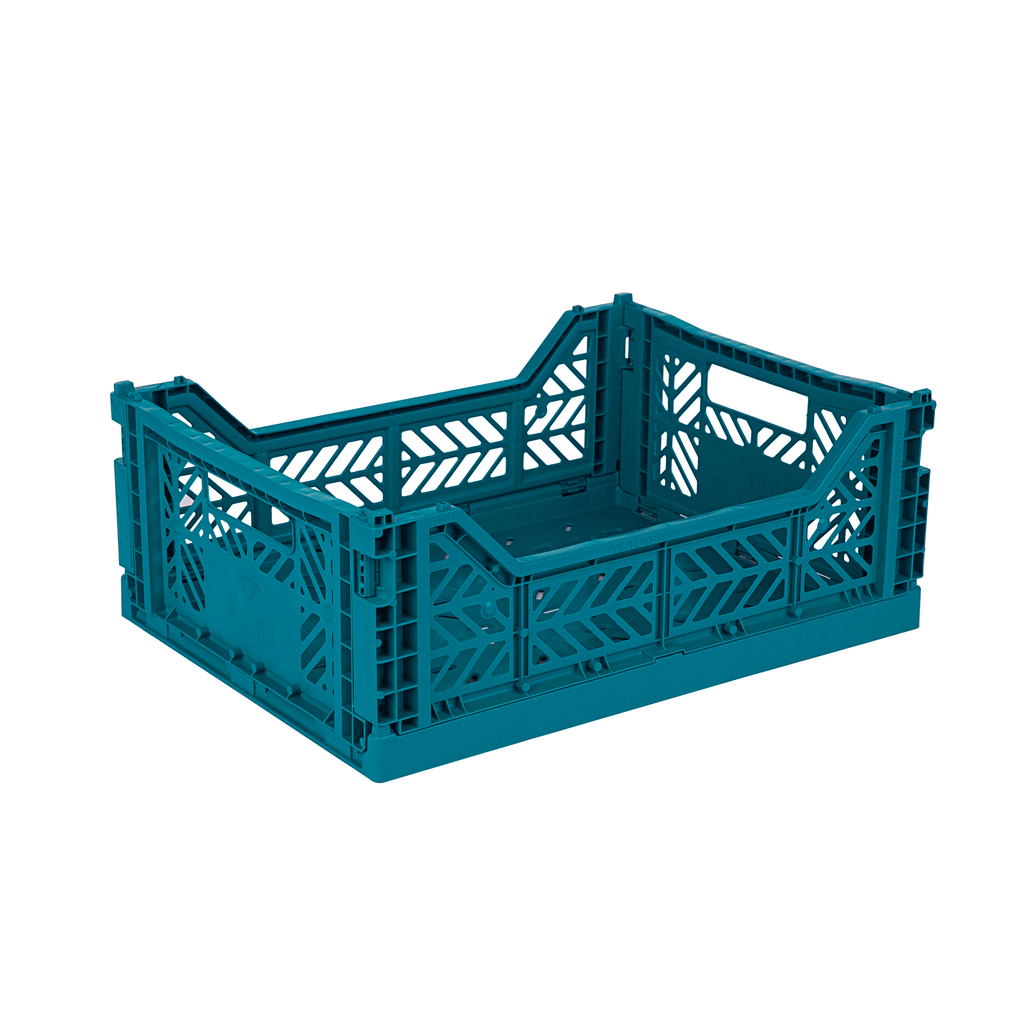 Aykasa Folding Crate Midi Size - Peacock, available at Bobby Rabbit. Free UK Delivery over £75