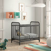 'Bronx' Matt Black Metal Baby Cot by Vipack, available at Bobby Rabbit. Free UK Delivery over £75
