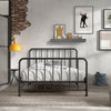 'Bronx' Matt Black Metal Double and King Size Bed by Vipack, available at Bobby Rabbit. Free UK Delivery over £75