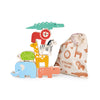 Happy Stacking Safari Wooden Toy by Mentari, available at Bobby Rabbit. Free UK Delivery over £75