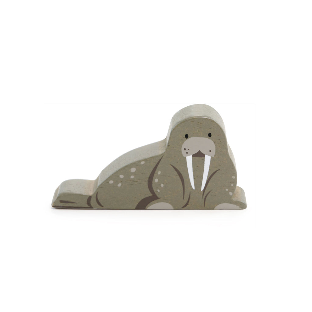 Little Wooden Walrus Toy, designed by Tender Leaf Toys and available at Bobby Rabbit. Free UK Delivery over £75