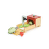 Pet Tortoise Set Wooden Toy by Tender Leaf Toys, available at Bobby Rabbit. Free UK Delivery over £75