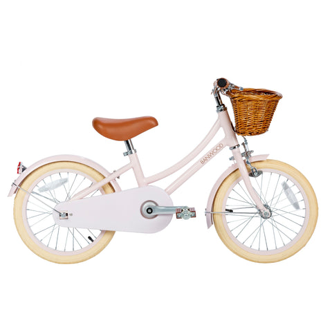 Banwood Classic Bike in light pink, available at Bobby Rabbit. Free UK Delivery over £75