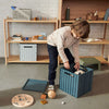Liewood Elijah Square Storage Box with Lid - Whale Blue, available at Bobby Rabbit. Free UK Delivery over £75