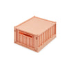 Liewood Weston Set of 2 Small Storage Crates with Lid - Tuscany Rose, available at Bobby Rabbit. Free UK Delivery over £75