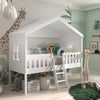 My Treehouse Bed Single Size White With Ladder, available at Bobby Rabbit. Free UK Delivery over £75