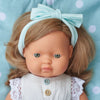 Miniland Toddler Girl Doll 38cm - Caucasian, available at Bobby Rabbit. Free UK Delivery over £75