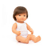 Miniland Toddler Boy Doll 38cm - Caucasian Brown Hair, available at Bobby Rabbit. Free UK Delivery over £75