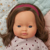 Miniland Toddler Girl Doll 38cm - Caucasian Brown Hair, available at Bobby Rabbit. Free UK Delivery over £75