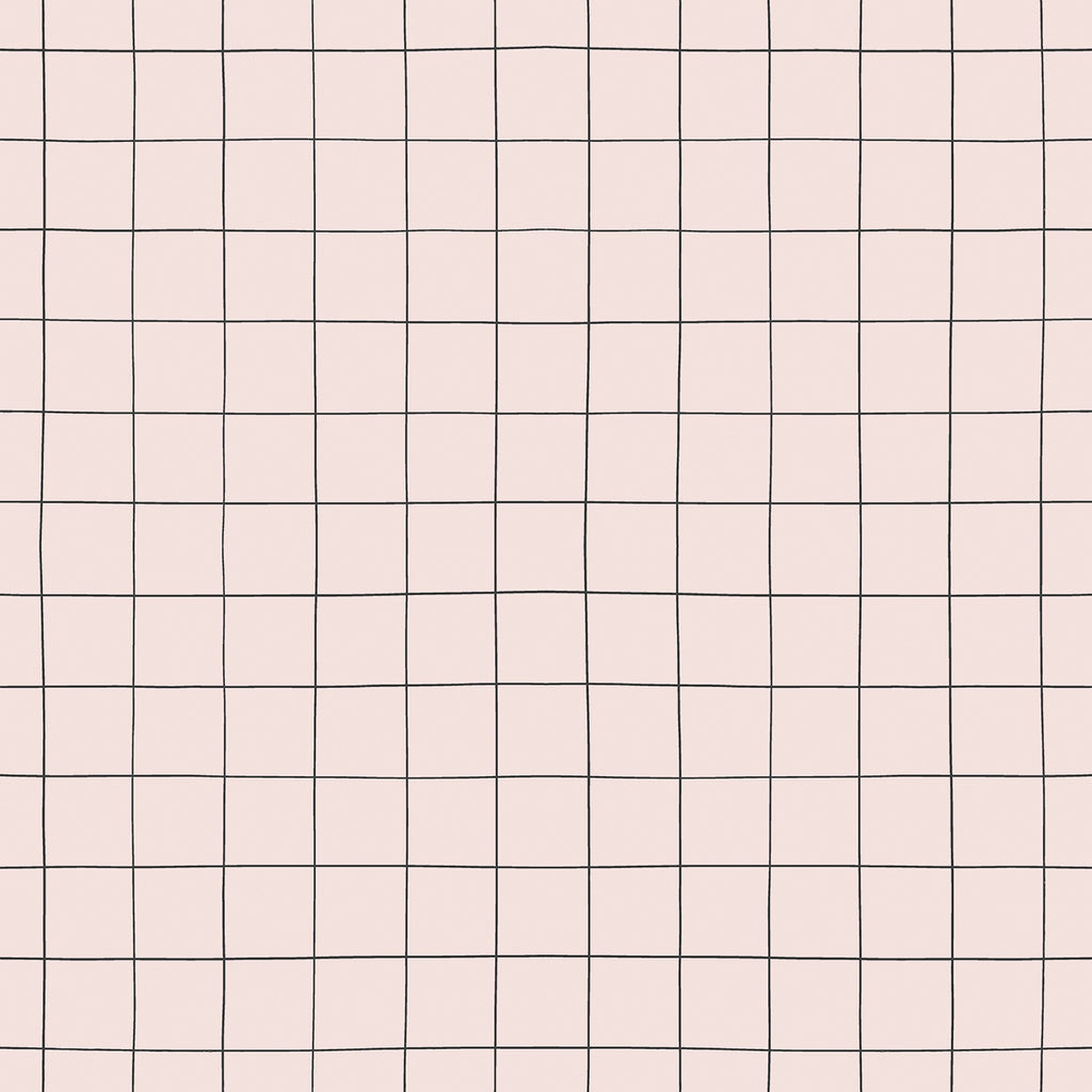 Grid Wallpaper Pearl Pink DS Wallpaper Lilipinso Bobby Rabbit