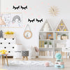 Black and Pink Sleepy Eyes Wall Sticker Set by Pom, available at Bobby Rabbit. Free UK Delivery over £75