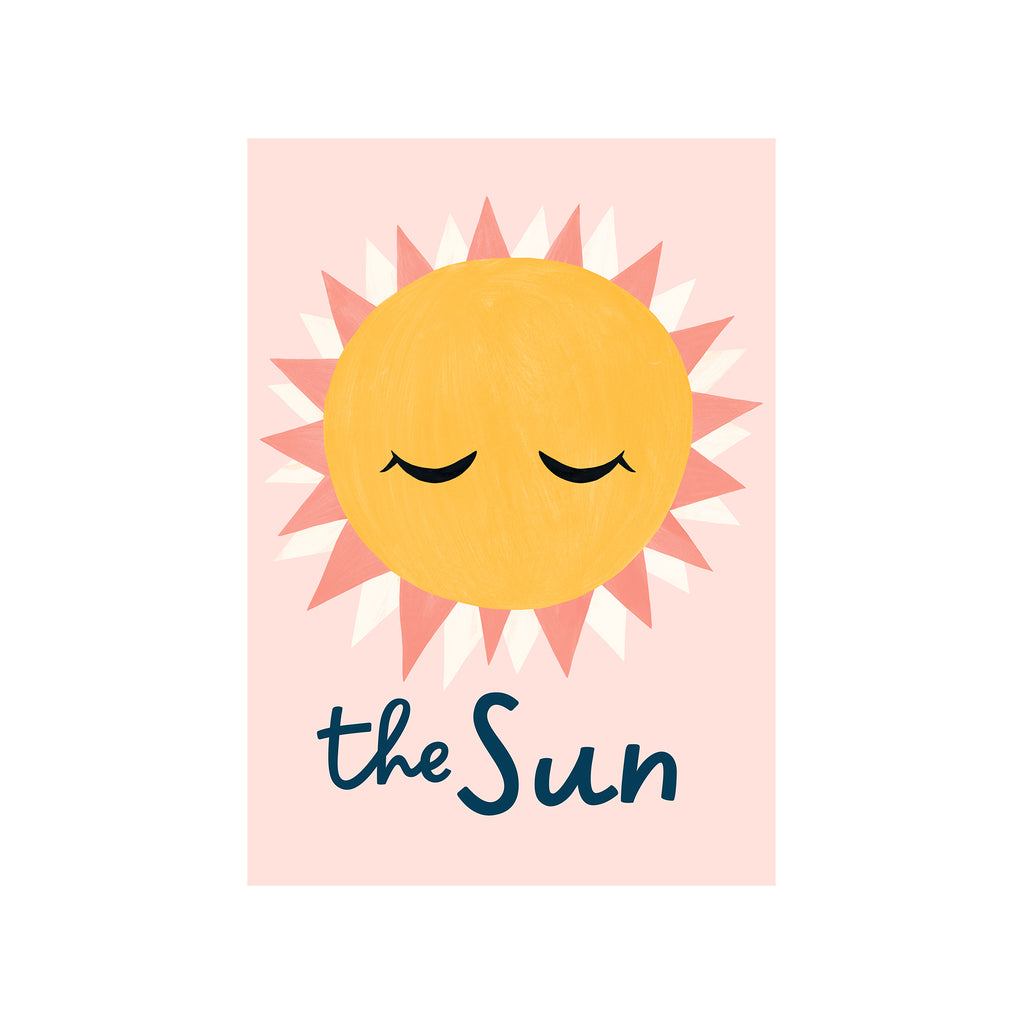 The Sun A3 Print by Rory And The Bean, available at Bobby Rabbit. Free UK delivery over £75