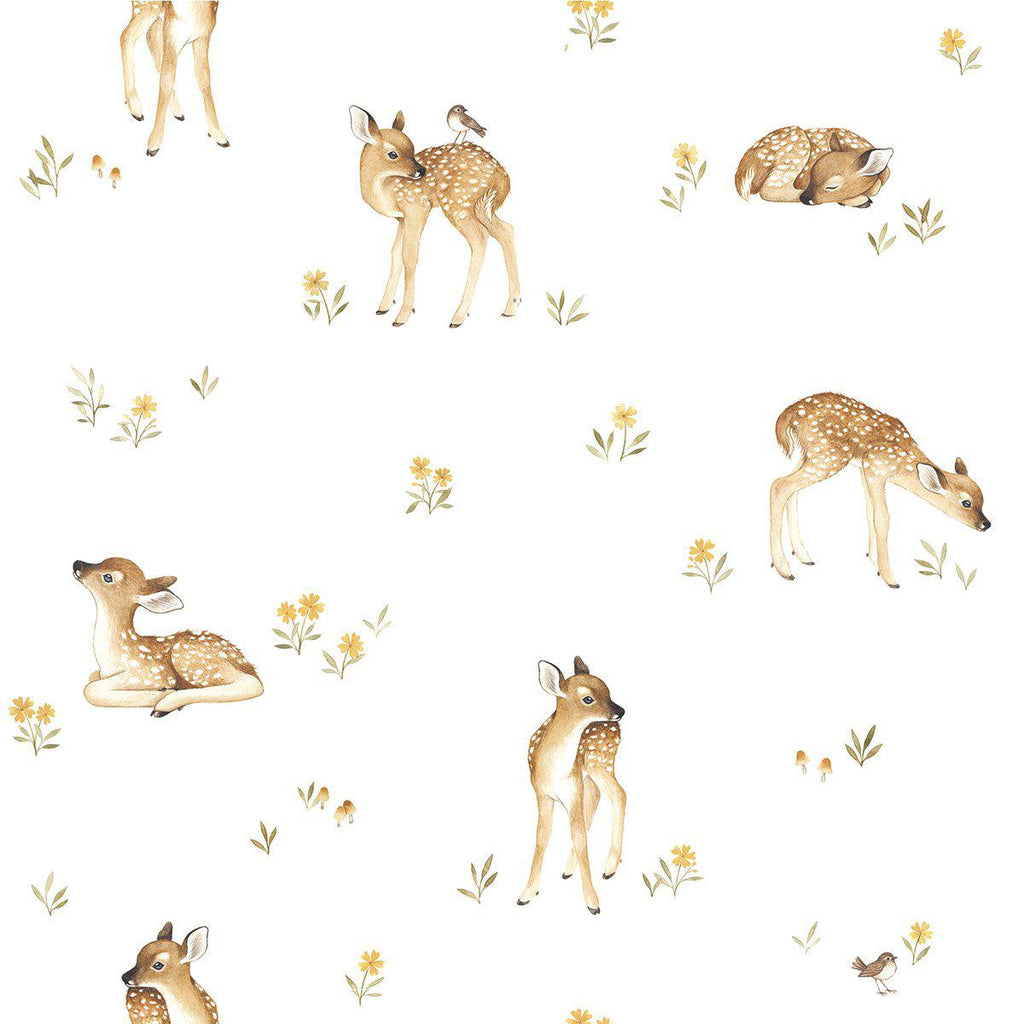 Little Fawn Wallpaper by Lilipinso, available at Bobby Rabbit.