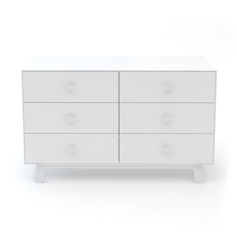 Oeuf Merlin 6 Drawer Sparrow Dresser in White, available at Bobby Rabbit.