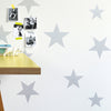 Stars Wallpaper - Silver / White by Hibou Home, available at Bobby Rabbit.