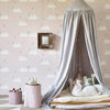 Swans Wallpaper - Pale Rose by Hibou Home, available at Bobby Rabbit.