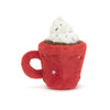 Amuseable Hot Chocolate Soft Toy, designed and made by Jellycat and available at Bobby Rabbit. Free UK Delivery over £75