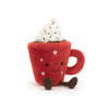 Amuseable Hot Chocolate Soft Toy, designed and made by Jellycat and available at Bobby Rabbit. Free UK Delivery over £75