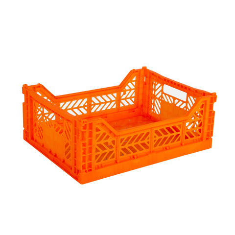 Aykasa Folding Crate Midi Size - Orange, available at Bobby Rabbit. Free UK Delivery over £75