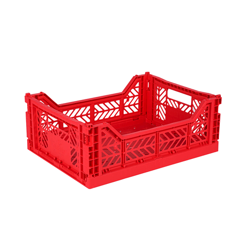 Aykasa Folding Crate Midi Size - Red, available at Bobby Rabbit. Free UK Delivery over £75