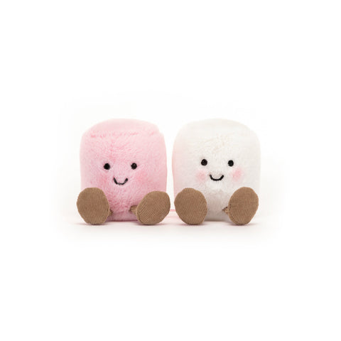 Amuseable Pink and White Marshmallows Soft Toy, designed and made by Jellycat and available at Bobby Rabbit. Free UK Delivery over £75