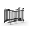 'Bronx' Matt Black Metal Baby Cot by Vipack, available at Bobby Rabbit. Free UK Delivery over £75