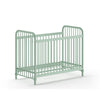 'Bronx' Matt Olive Green Metal Baby Cot by Vipack, available at Bobby Rabbit. Free UK Delivery over £75