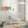 'Bronx' Matt White Metal Baby Cot by Vipack, available at Bobby Rabbit. Free UK Delivery over £75