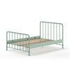 'Bronx' Matt Olive Green Metal Double and King Size Bed by Vipack, available at Bobby Rabbit. Free UK Delivery over £75