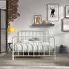 'Bronx' Matt Olive Green Metal Double and King Size Bed by Vipack, available at Bobby Rabbit. Free UK Delivery over £75