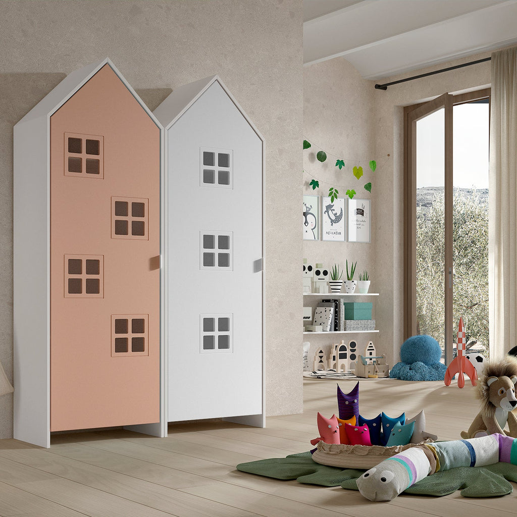 'Beach House' Double Wardrobe - Pink and White | DS - Children's ...