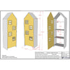 'Beach House' Single Wardrobe Yellow by Vipack, available at Bobby Rabbit. Free UK Delivery over £75