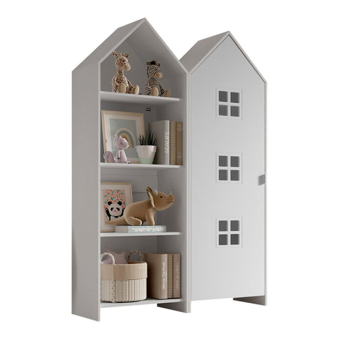 'Beach House' Wardrobe and Shelf Set White by Vipack, available at Bobby Rabbit. Free UK Delivery over £75