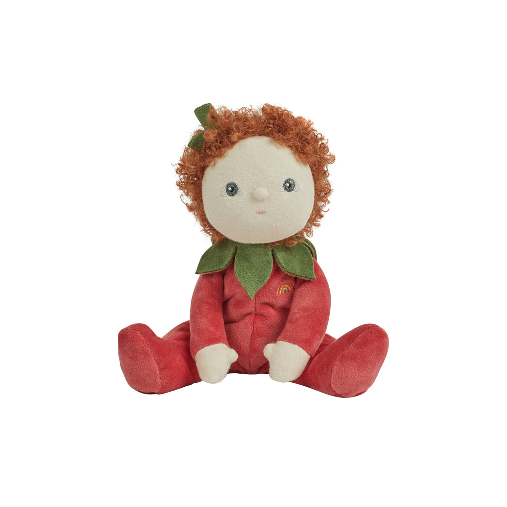 Dinky Dinkum Doll Polly Poinsetta by Olli Ella, available at Bobby Rabbit. Free UK Delivery over £75