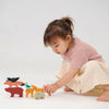 Happy Stacking Forest Wooden Toy by Mentari, available at Bobby Rabbit. Free UK Delivery over £75