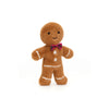 Jolly Gingerbread Fred Soft Toy, designed and made by Jellycat and available at Bobby Rabbit. Free UK Delivery over £75