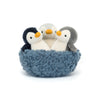 Nesting Penguins Soft Toy, designed and made by Jellycat and available at Bobby Rabbit. Free UK Delivery over £75