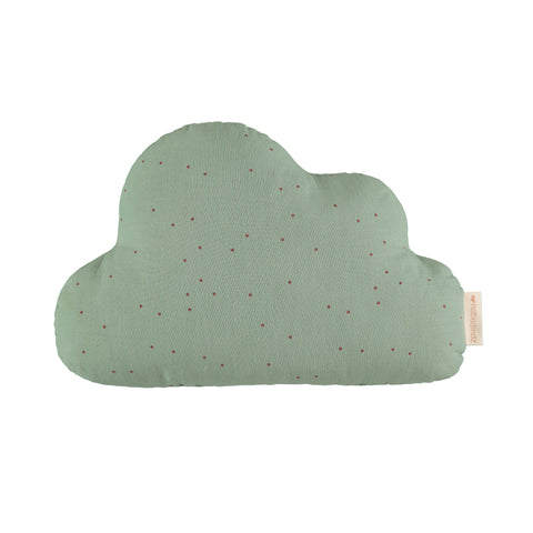 Cloud Cushion - Eden Green by Nobodinoz, available at Bobby Rabbit. Free UK Delivery over £75
