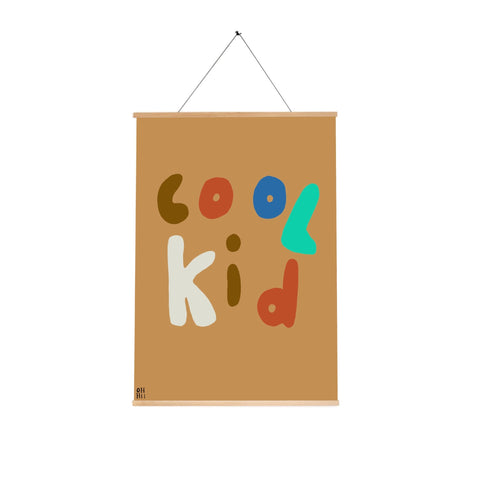 Cool Kid A3 Print by Oh Hii, available at Bobby Rabbit. Free UK Delivery over £75