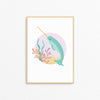 Narwhal Print by Born Lucky, created exclusively for Bobby Rabbit.