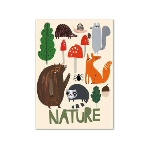 Nature A3 Print by Yayastudio, available at Bobby Rabbit. Free UK Delivery over £75