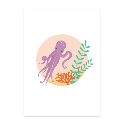Octopus Print by Born Lucky, created exclusively for Bobby Rabbit.