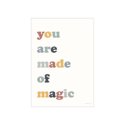 You Are Made Of Magic A3 Print by Munks and Me, available at Bobby Rabbit.