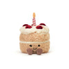 Amuseable Birthday Cake Soft Toy, designed and made by Jellycat and available at Bobby Rabbit. Free UK Delivery over £75