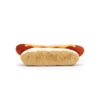 Amuseable Hot Dog Soft Toy, designed and made by Jellycat and available at Bobby Rabbit. Free UK Delivery over £75