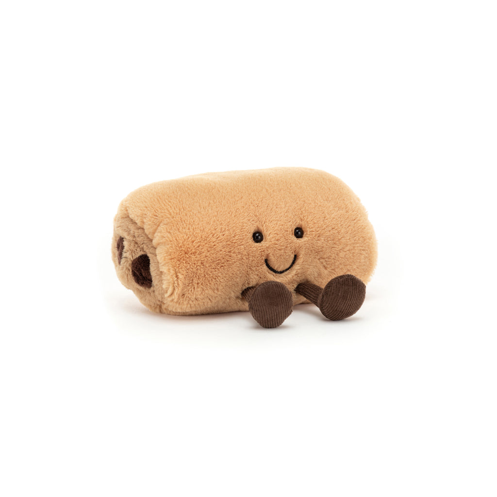 Amuseable Pain au Chocolat Soft Toy, designed and made by Jellycat and available at Bobby Rabbit. Free UK Delivery over £75