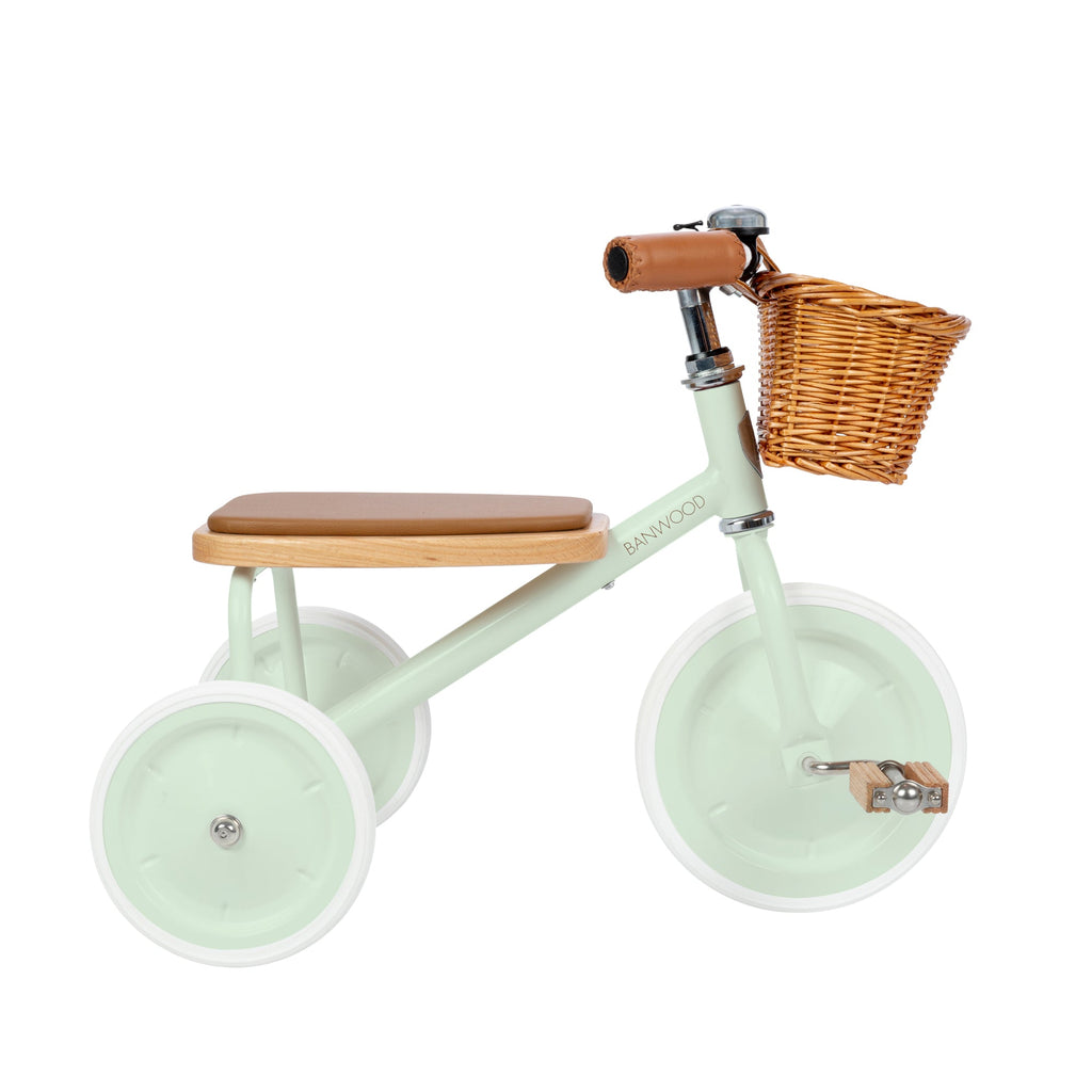 Banwood Trike in mint, available at Bobby Rabbit. Free UK Delivery over £75