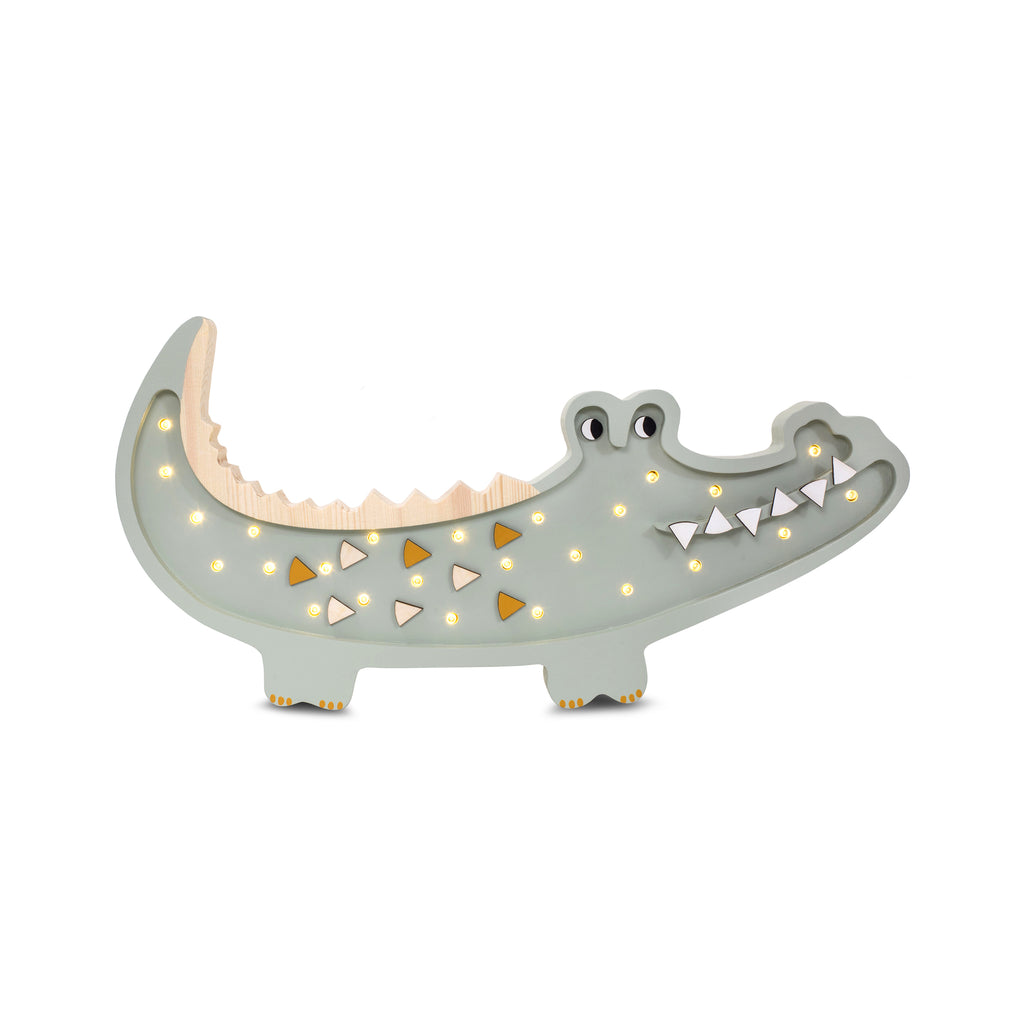 Crocodile Lamp by Little Lights, available at Bobby Rabbit. Free UK Delivery over £75