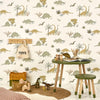 Dinosaurs Wallpaper by Hibou Home, available at Bobby Rabbit. Free UK Delivery over £75