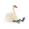Evelyn Swan Soft Toy, designed and made by Jellycat and available at Bobby Rabbit. Free UK delivery over £75